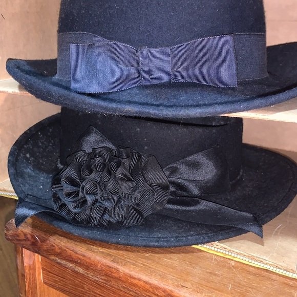 Vintage Collector’s Bundle 6 Different Wool /Velvet/Straw Hats Retro Storage Box - Picture 12 of 17